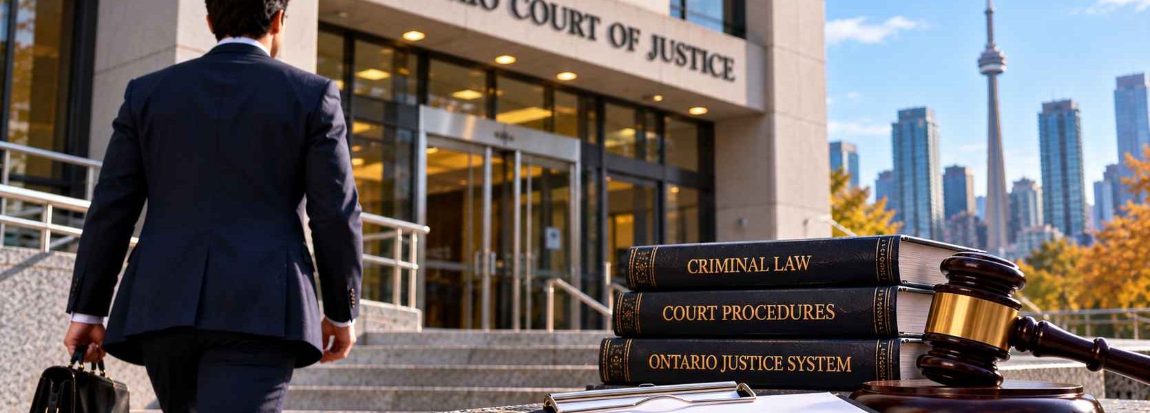 Ontario Justice Courthouse and Gavel
