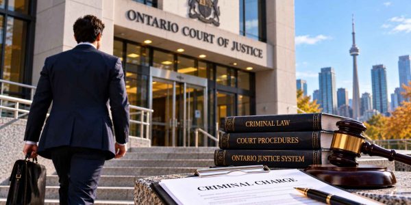 Ontario Justice Courthouse and Gavel